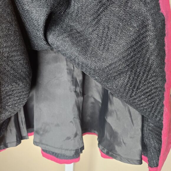 Isabel Garreton Girl's 4 Gray Pink Wool Blend Short Sleeve Knee Length Dress - Picture 7 of 14